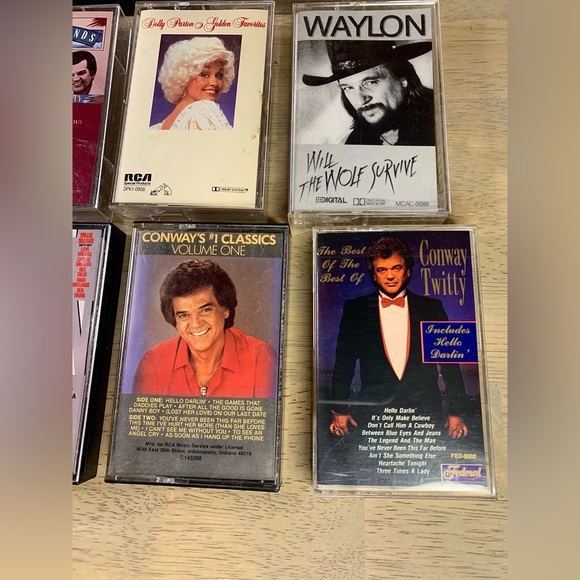 Lot‎ of 11 Country Cassetes George Jones, Conway Twitty, Dolly, Waylon - Picture 5 of 7
